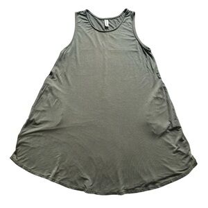 mittoshop Premium Bamboo Sleeveless Swing Dress with Pockets Size M Made in USA